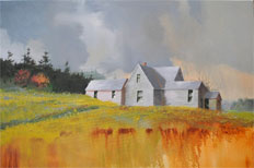 Edge Of The Field oil on canvas by Paul Stone