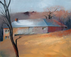 Work Shed oil on canvas by Paul Stone