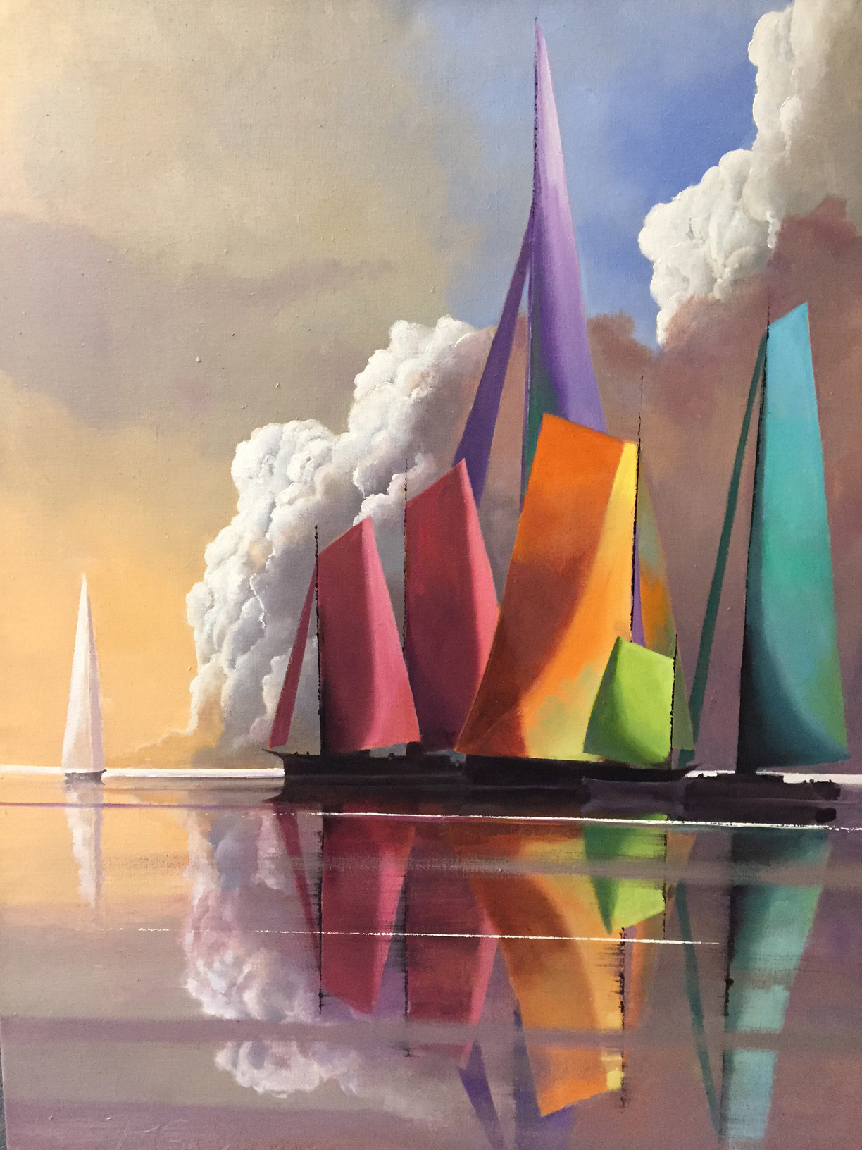 A Spectrum of Sails by Paul Stone Art