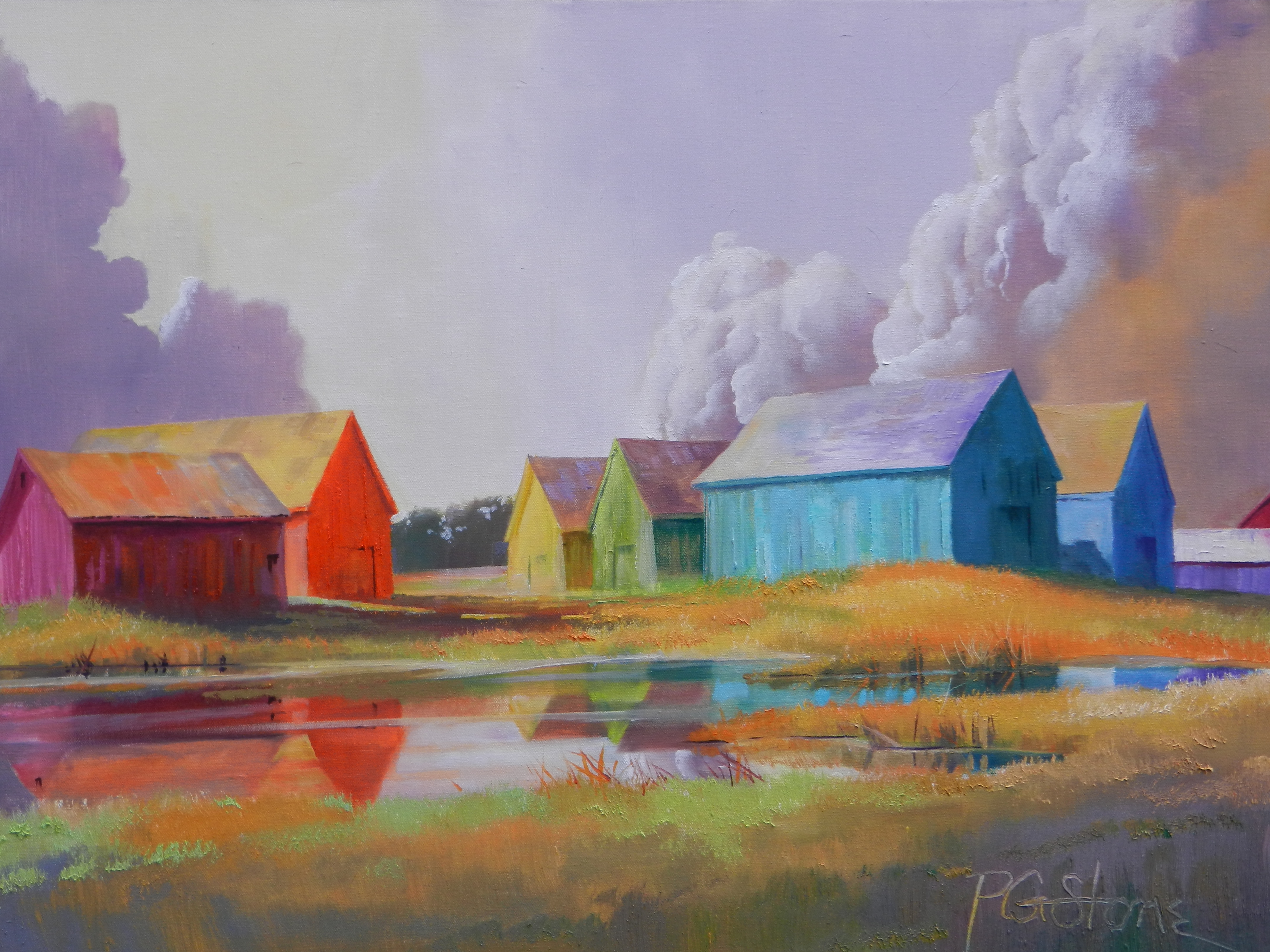 An Octave of Barns by Paul Stone Art